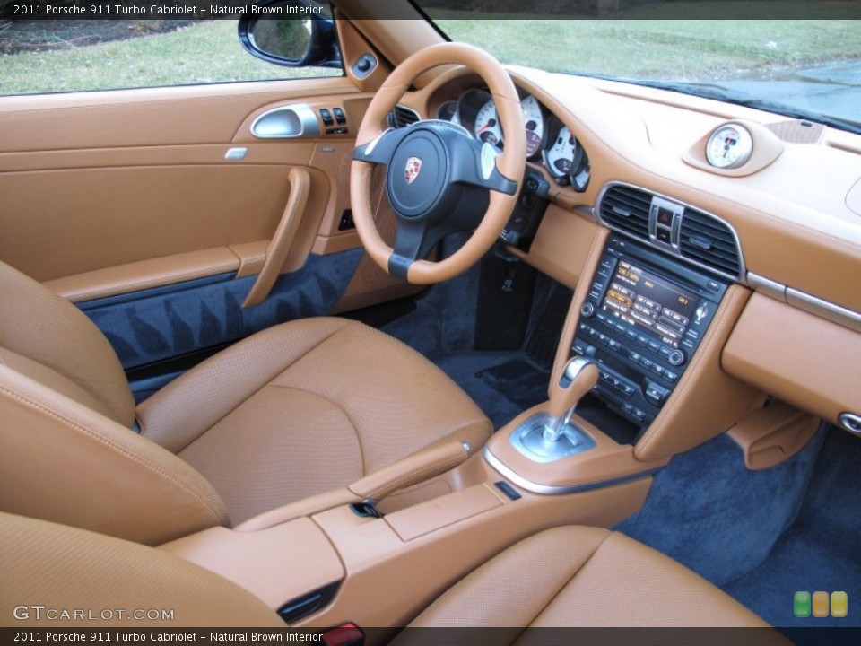 Natural Brown Interior Photo for the 2011 Porsche 911 Turbo Cabriolet #77544342