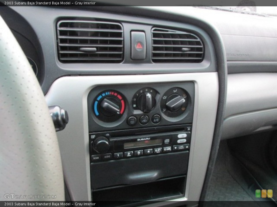 Gray Interior Controls for the 2003 Subaru Baja  #77544635