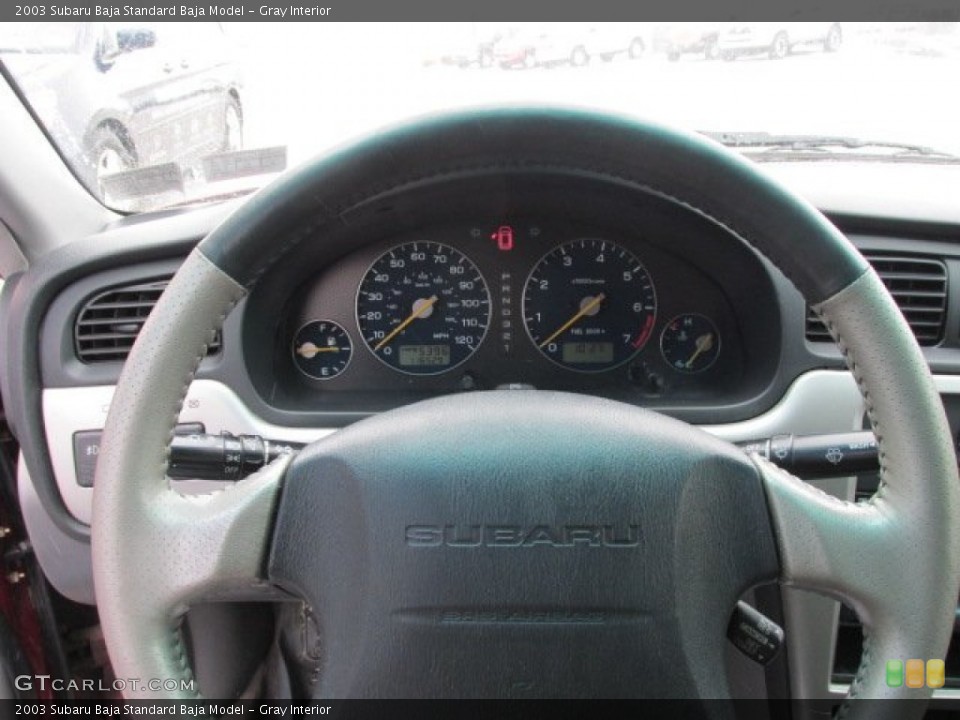 Gray Interior Steering Wheel for the 2003 Subaru Baja  #77544668