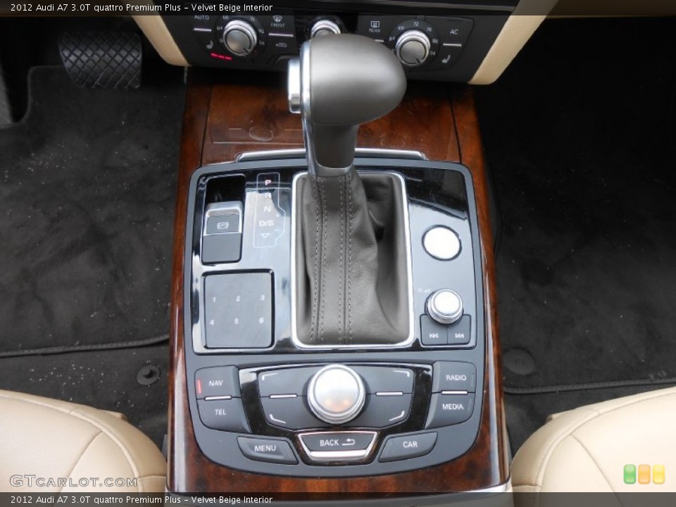 Velvet Beige Interior Transmission for the 2012 Audi A7 3.0T quattro Premium Plus #77545297