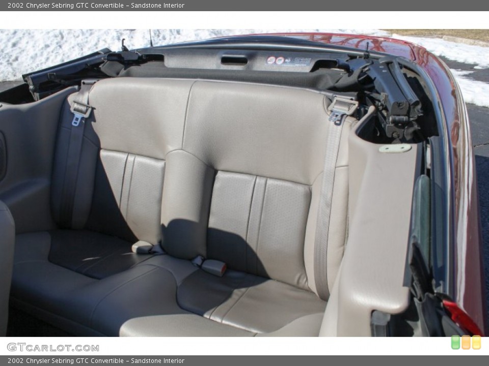 Sandstone Interior Rear Seat for the 2002 Chrysler Sebring GTC Convertible #77546915