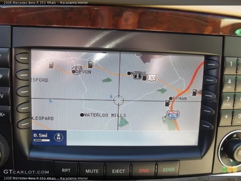 Macadamia Interior Navigation for the 2006 Mercedes-Benz R 350 4Matic #77547923