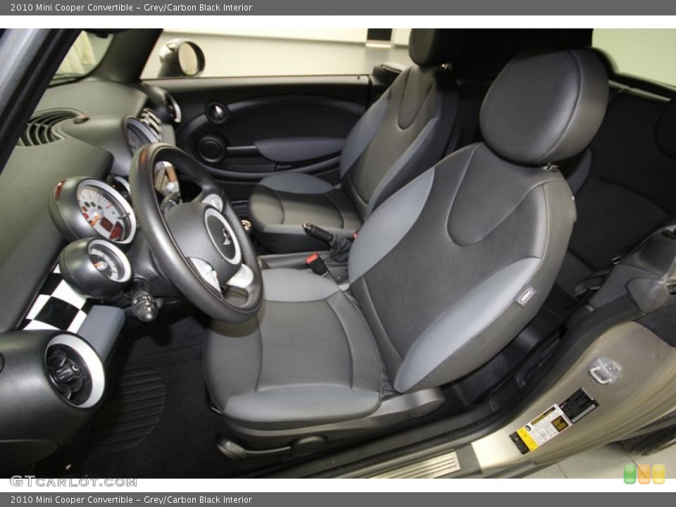 Grey/Carbon Black Interior Front Seat for the 2010 Mini Cooper Convertible #77550692