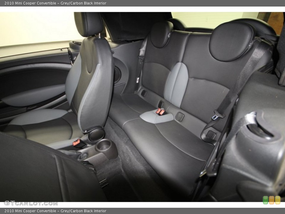 Grey/Carbon Black Interior Rear Seat for the 2010 Mini Cooper Convertible #77550704