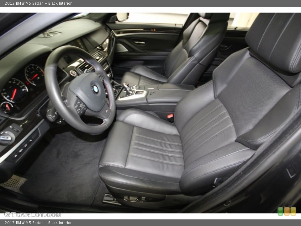 Black Interior Front Seat for the 2013 BMW M5 Sedan #77550974
