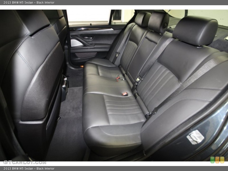 Black Interior Rear Seat for the 2013 BMW M5 Sedan #77551100