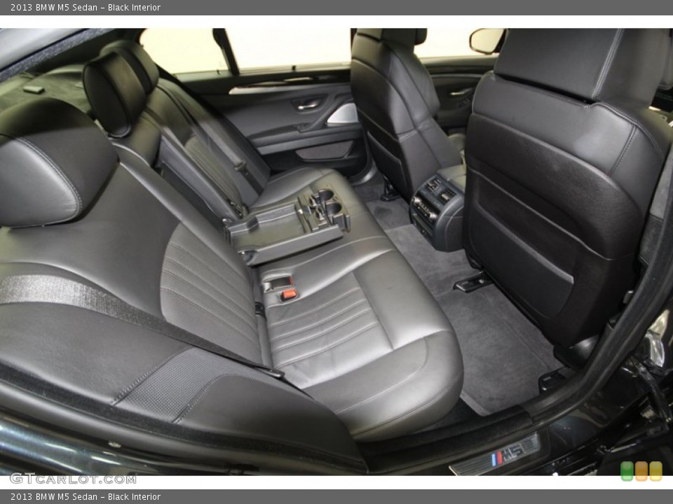 Black Interior Rear Seat for the 2013 BMW M5 Sedan #77551370