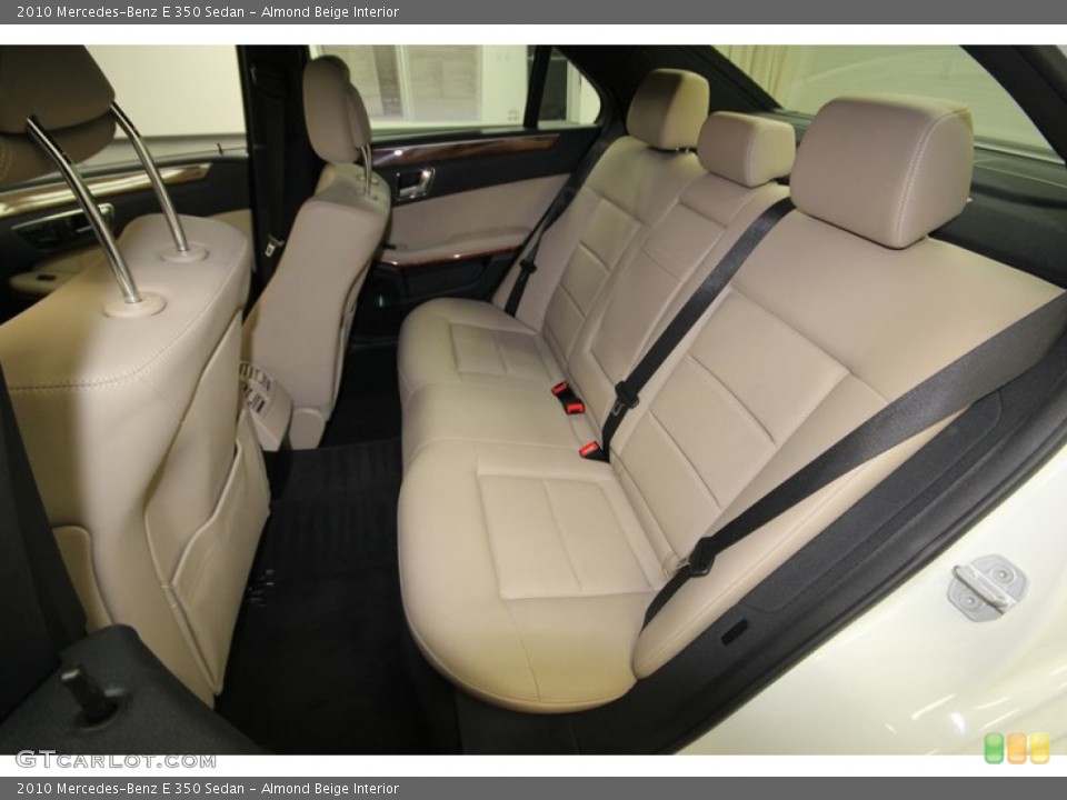 Almond Beige Interior Rear Seat for the 2010 Mercedes-Benz E 350 Sedan #77552969