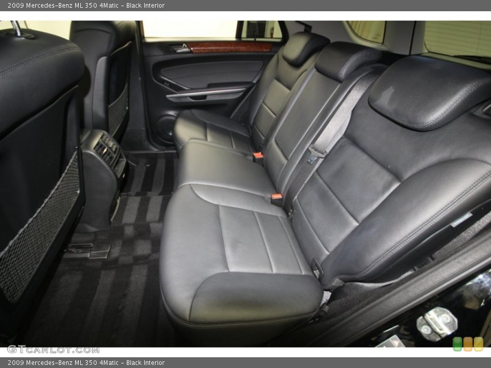 Black Interior Rear Seat for the 2009 Mercedes-Benz ML 350 4Matic #77553890