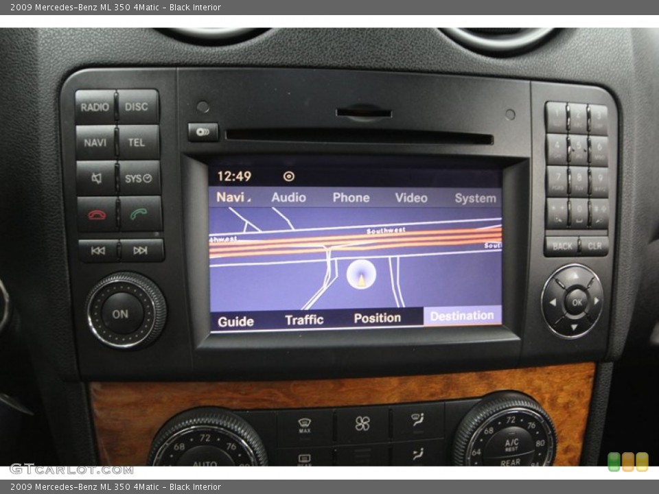 Black Interior Navigation for the 2009 Mercedes-Benz ML 350 4Matic #77553923