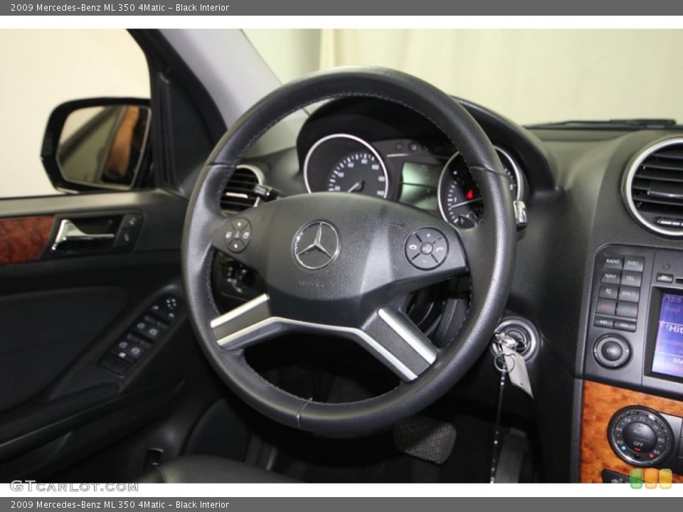 Black Interior Steering Wheel for the 2009 Mercedes-Benz ML 350 4Matic #77553977