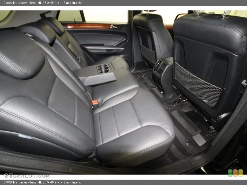 Black Interior Rear Seat for the 2009 Mercedes-Benz ML 350 4Matic #77554007