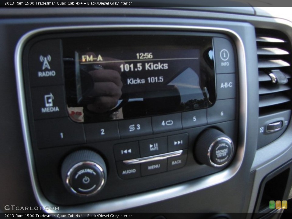Black/Diesel Gray Interior Audio System for the 2013 Ram 1500 Tradesman Quad Cab 4x4 #77554097