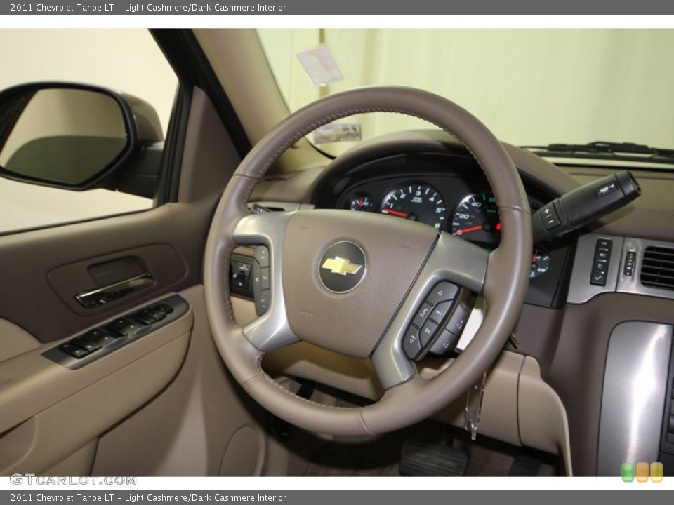 Light Cashmere/Dark Cashmere Interior Steering Wheel for the 2011 Chevrolet Tahoe LT #77554238