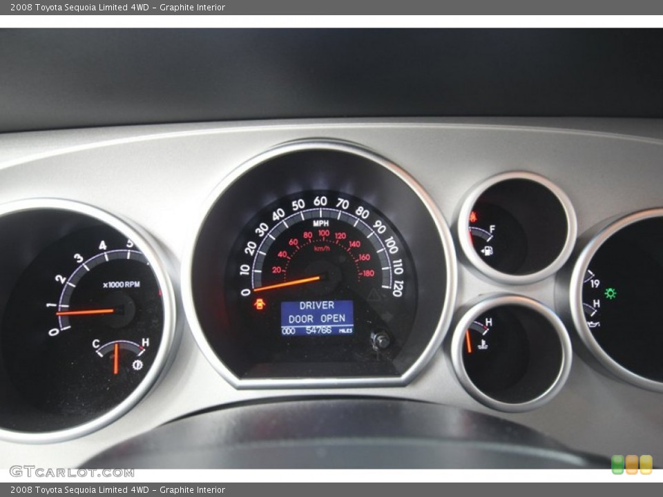 Graphite Interior Gauges for the 2008 Toyota Sequoia Limited 4WD #77554934
