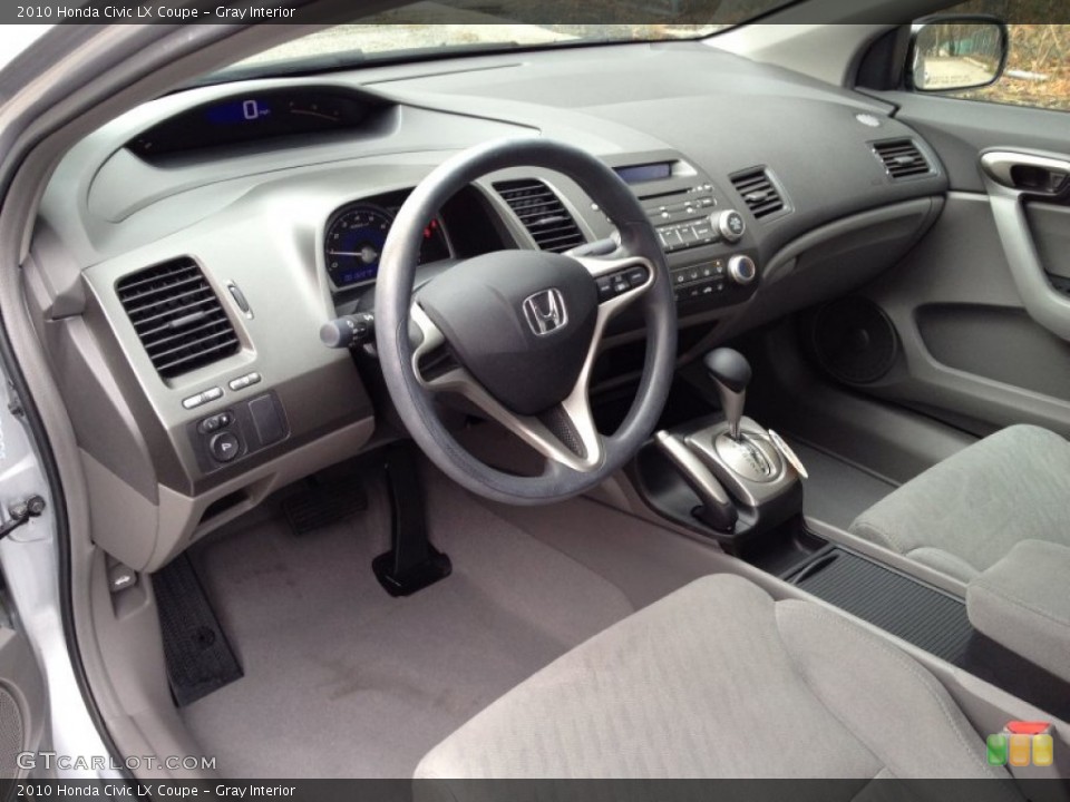 Gray Interior Prime Interior for the 2010 Honda Civic LX Coupe #77556675