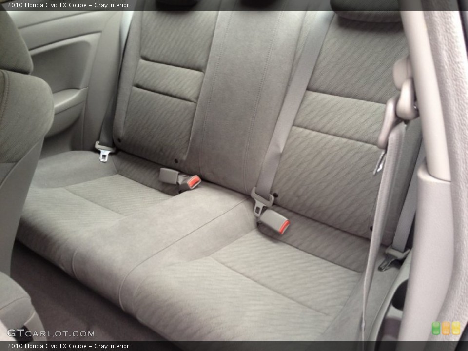 Gray Interior Rear Seat for the 2010 Honda Civic LX Coupe #77556751