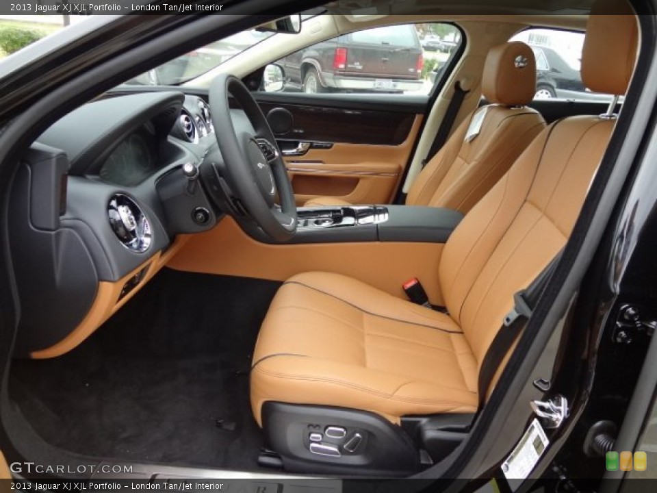 London Tan/Jet Interior Photo for the 2013 Jaguar XJ XJL Portfolio #77558821