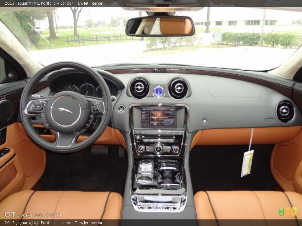 London Tan/Jet Interior Dashboard for the 2013 Jaguar XJ XJL Portfolio #77558841