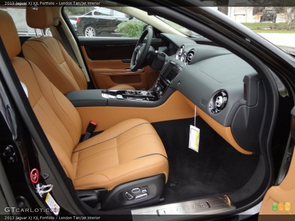 London Tan/Jet Interior Front Seat for the 2013 Jaguar XJ XJL Portfolio #77559051
