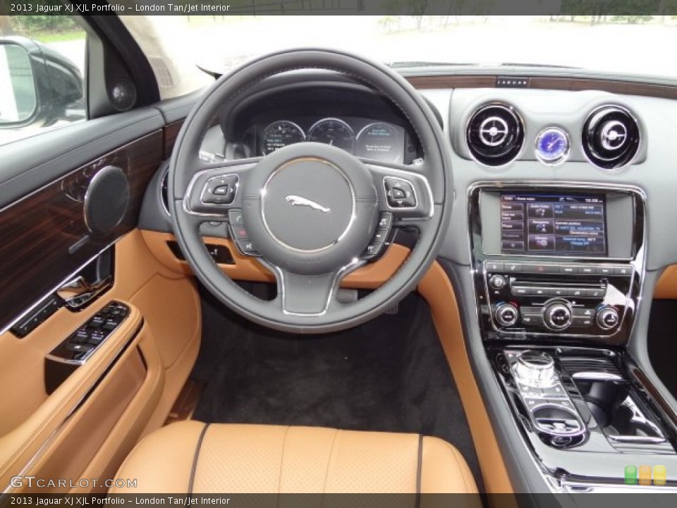 London Tan/Jet Interior Dashboard for the 2013 Jaguar XJ XJL Portfolio #77559082