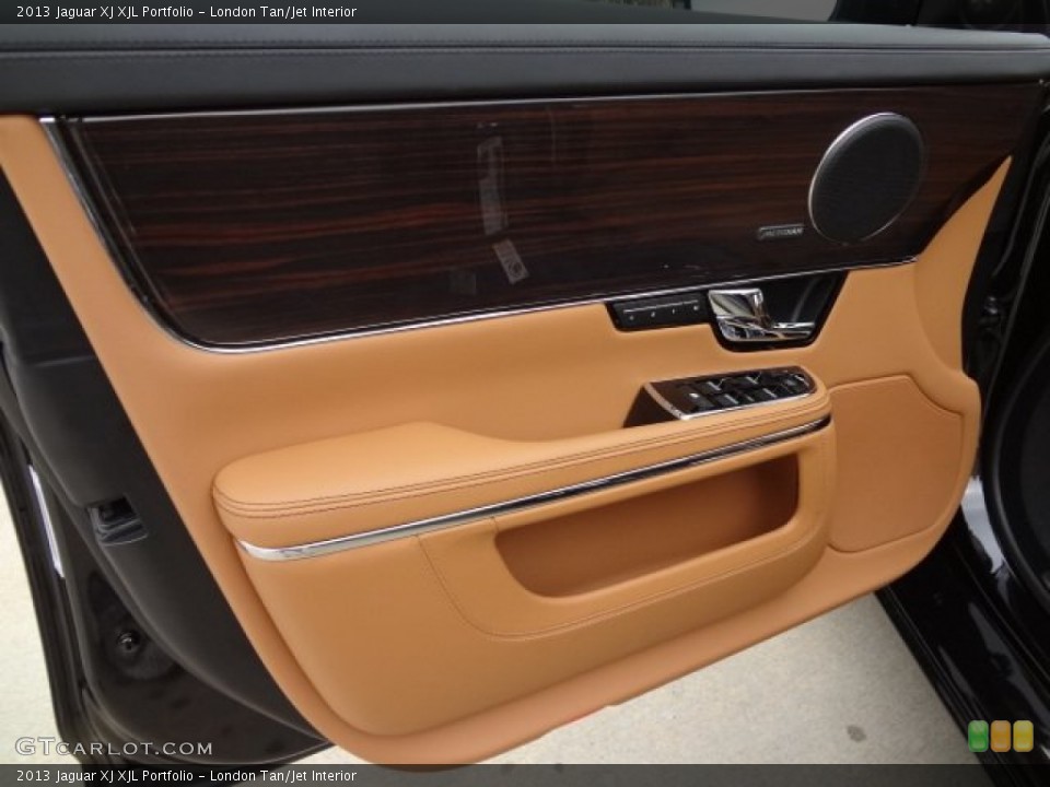 London Tan/Jet Interior Door Panel for the 2013 Jaguar XJ XJL Portfolio #77559162