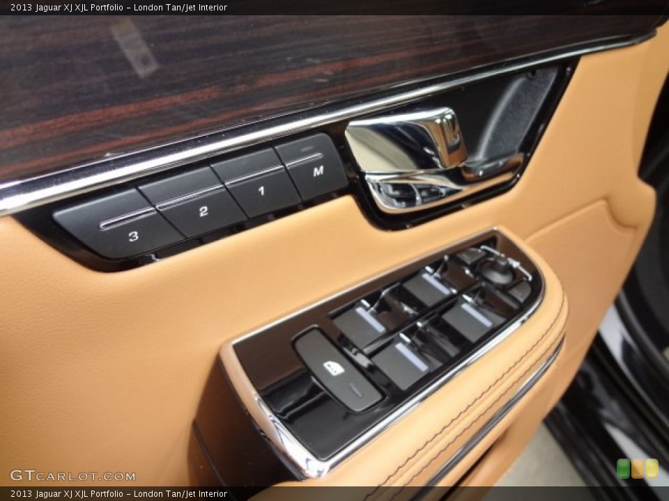 London Tan/Jet Interior Controls for the 2013 Jaguar XJ XJL Portfolio #77559189