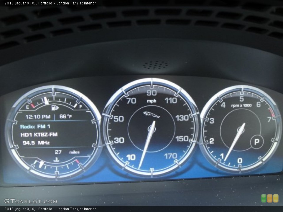 London Tan/Jet Interior Gauges for the 2013 Jaguar XJ XJL Portfolio #77559207