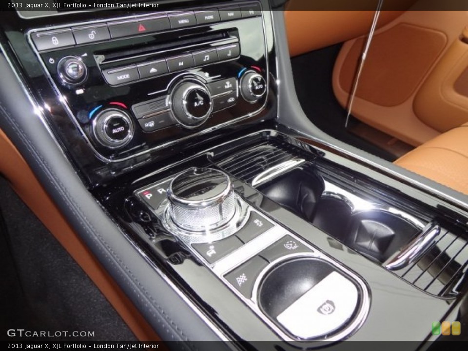 London Tan/Jet Interior Transmission for the 2013 Jaguar XJ XJL Portfolio #77559254