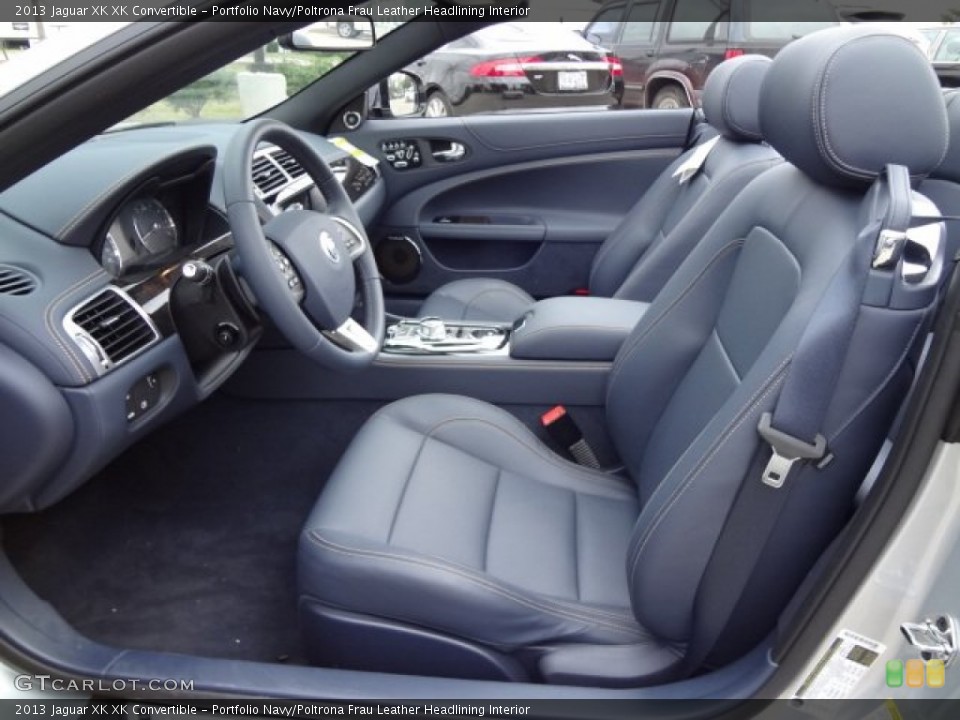 Portfolio Navy/Poltrona Frau Leather Headlining Interior Photo for the 2013 Jaguar XK XK Convertible #77559381