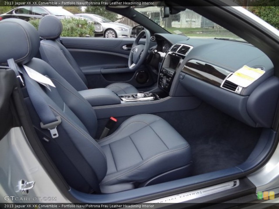 Portfolio Navy/Poltrona Frau Leather Headlining Interior Front Seat for the 2013 Jaguar XK XK Convertible #77559423