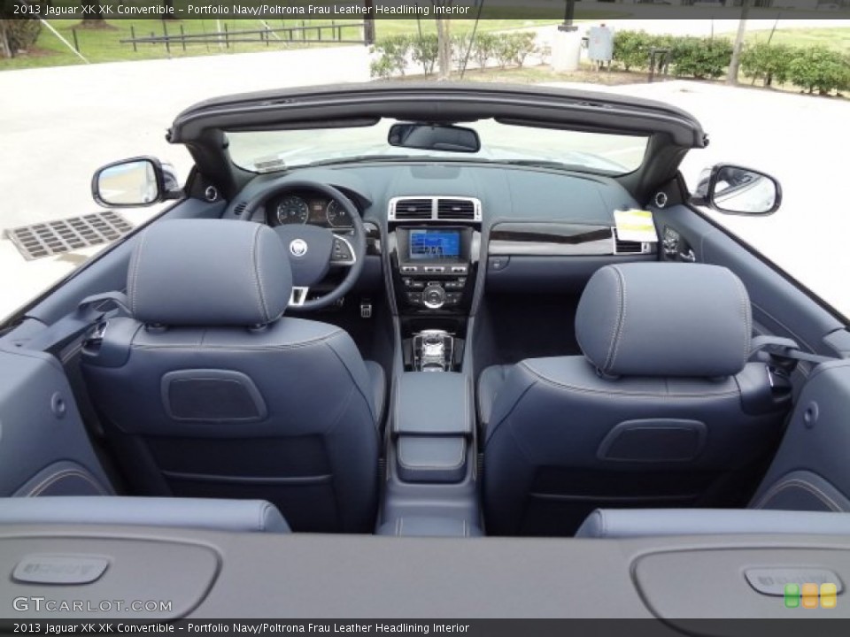 Portfolio Navy/Poltrona Frau Leather Headlining Interior Photo for the 2013 Jaguar XK XK Convertible #77559604