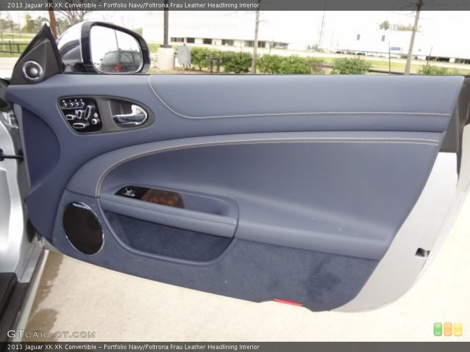 Portfolio Navy/Poltrona Frau Leather Headlining Interior Door Panel for the 2013 Jaguar XK XK Convertible #77559675