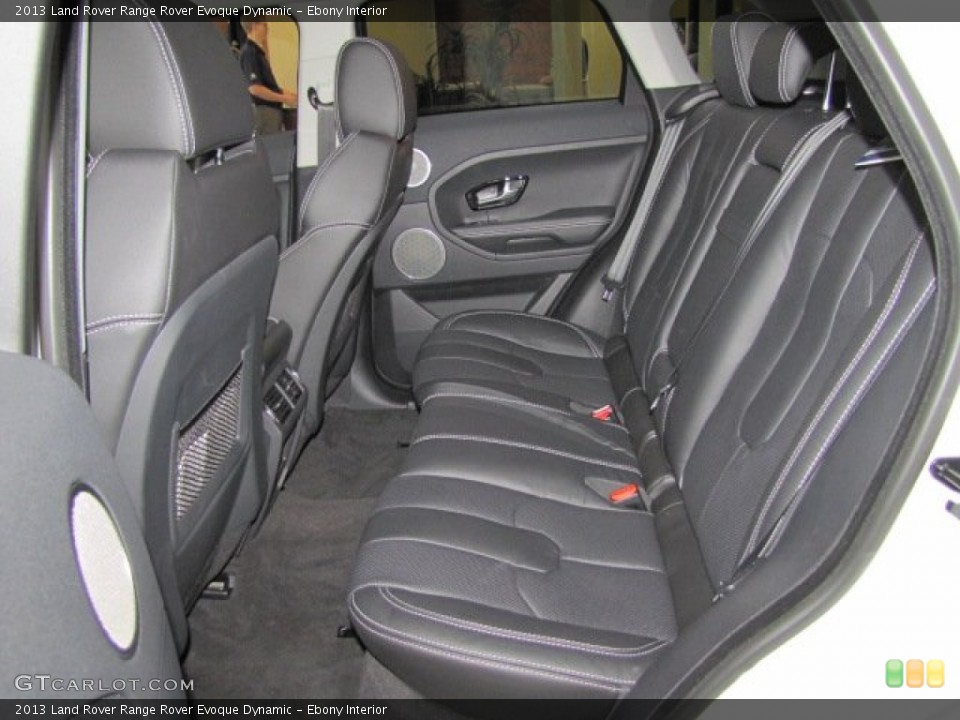 Ebony Interior Rear Seat for the 2013 Land Rover Range Rover Evoque Dynamic #77559911