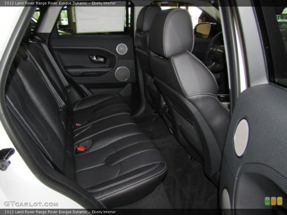 Ebony Interior Rear Seat for the 2013 Land Rover Range Rover Evoque Dynamic #77560065