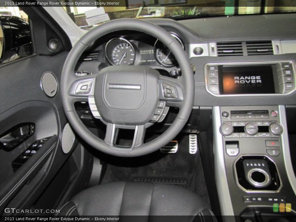Ebony Interior Steering Wheel for the 2013 Land Rover Range Rover Evoque Dynamic #77560085