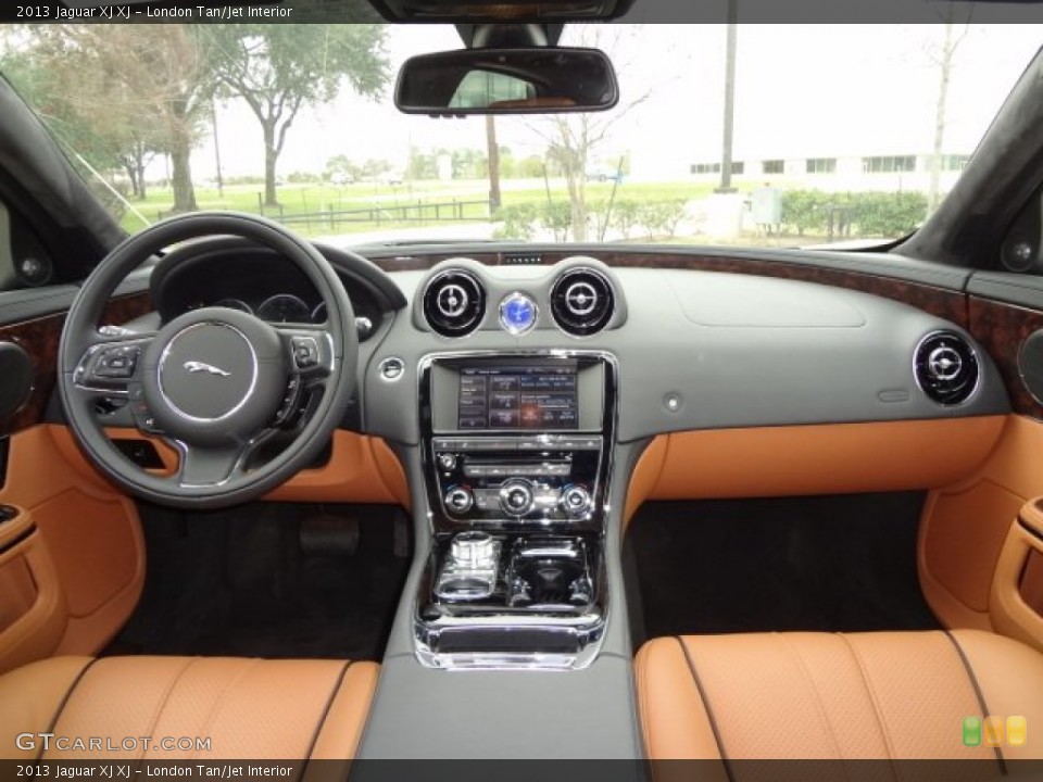 London Tan/Jet Interior Dashboard for the 2013 Jaguar XJ XJ #77561113