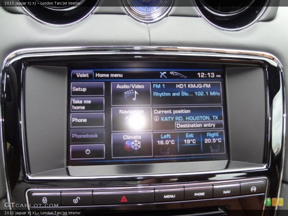 London Tan/Jet Interior Controls for the 2013 Jaguar XJ XJ #77561490