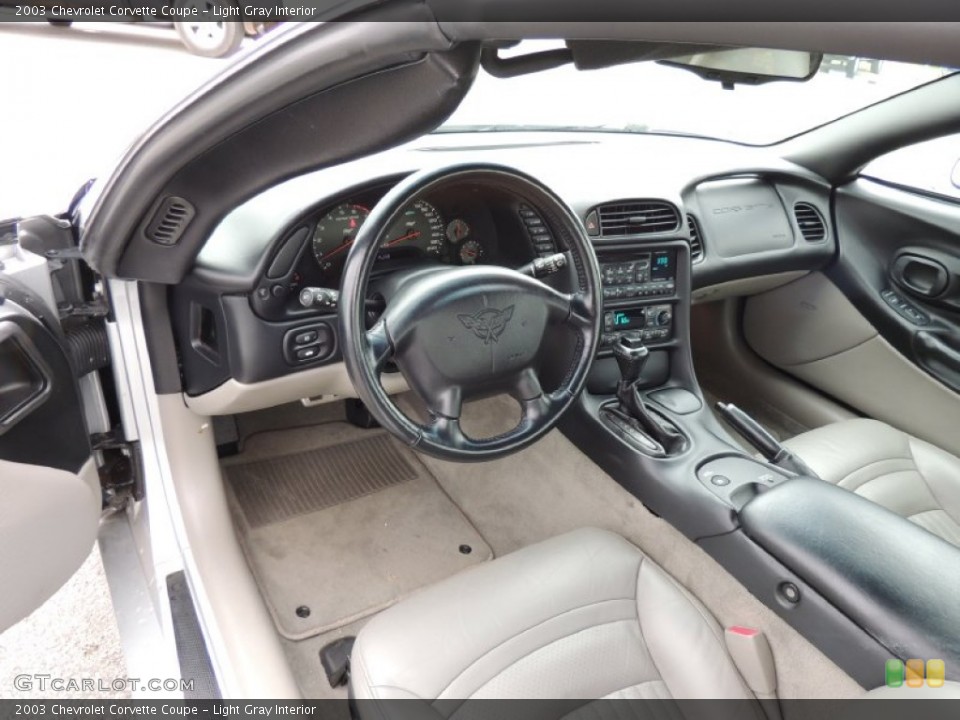 Light Gray Interior Prime Interior for the 2003 Chevrolet Corvette Coupe #77561496