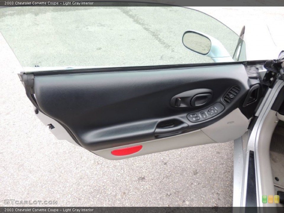 Light Gray Interior Door Panel for the 2003 Chevrolet Corvette Coupe #77561520