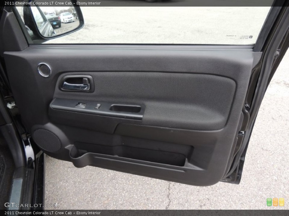 Ebony Interior Door Panel for the 2011 Chevrolet Colorado LT Crew Cab #77562014