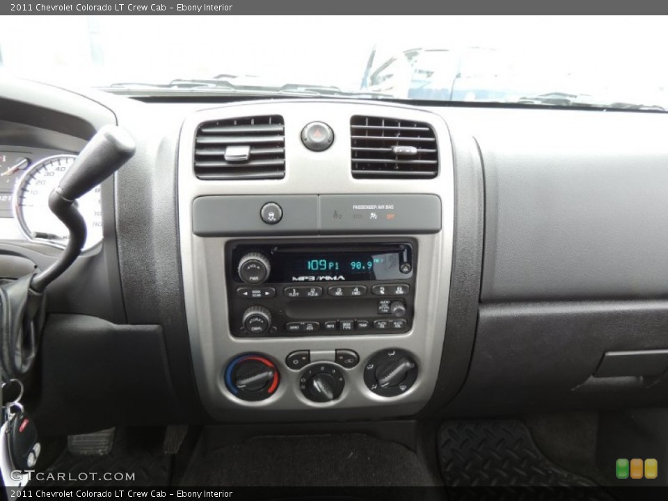 Ebony Interior Controls for the 2011 Chevrolet Colorado LT Crew Cab #77562215