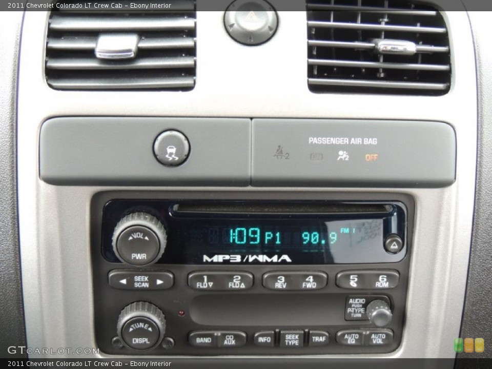 Ebony Interior Audio System for the 2011 Chevrolet Colorado LT Crew Cab #77562351