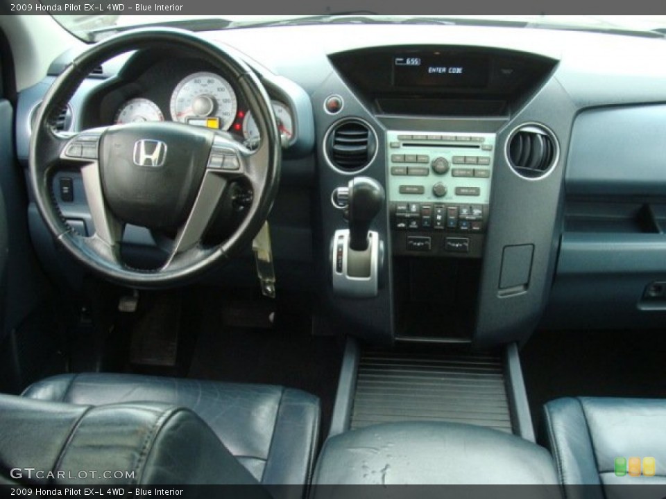 Blue Interior Dashboard for the 2009 Honda Pilot EX-L 4WD #77562504