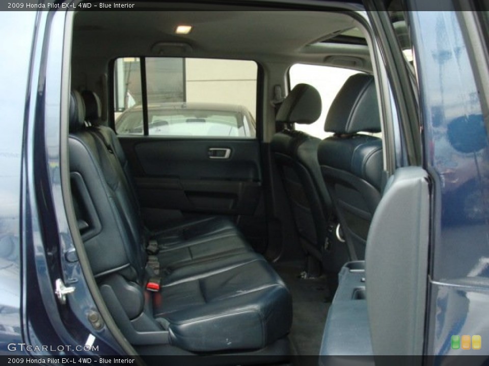 Blue Interior Rear Seat for the 2009 Honda Pilot EX-L 4WD #77562525