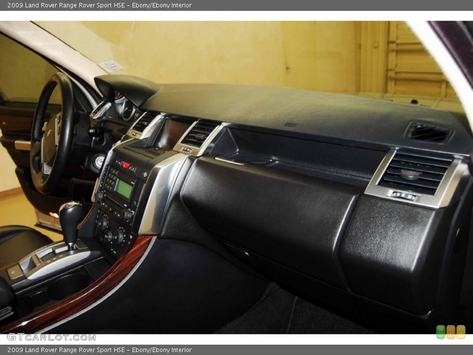 Ebony/Ebony Interior Dashboard for the 2009 Land Rover Range Rover Sport HSE #77562702