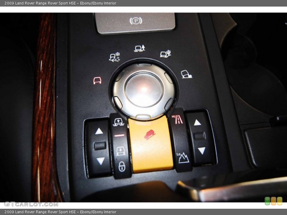 Ebony/Ebony Interior Controls for the 2009 Land Rover Range Rover Sport HSE #77562710