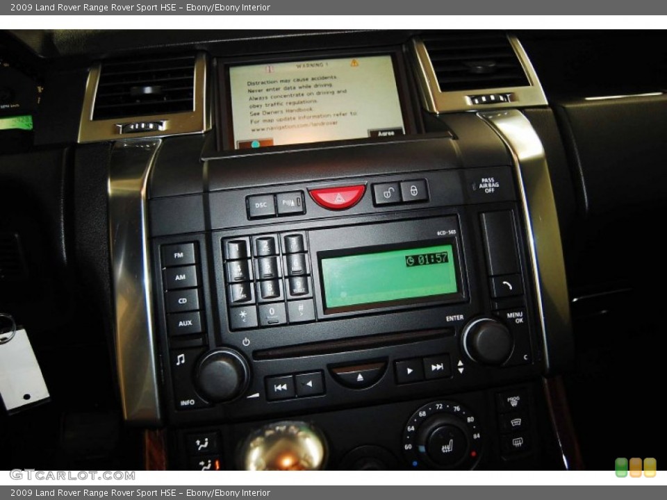 Ebony/Ebony Interior Controls for the 2009 Land Rover Range Rover Sport HSE #77562723