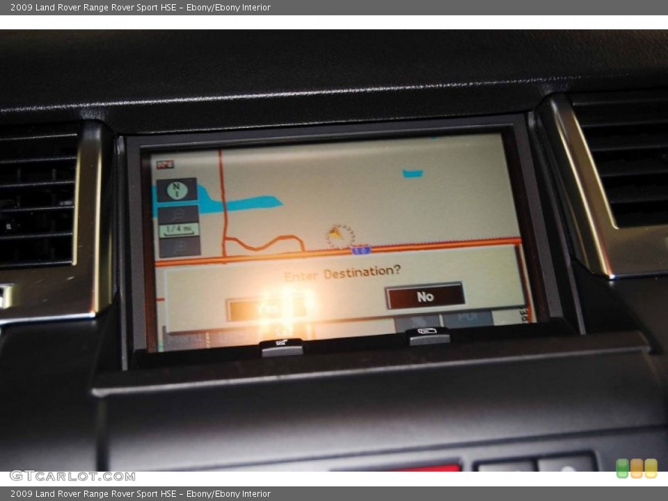 Ebony/Ebony Interior Navigation for the 2009 Land Rover Range Rover Sport HSE #77562732