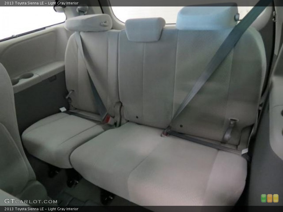 Light Gray Interior Rear Seat for the 2013 Toyota Sienna LE #77562936